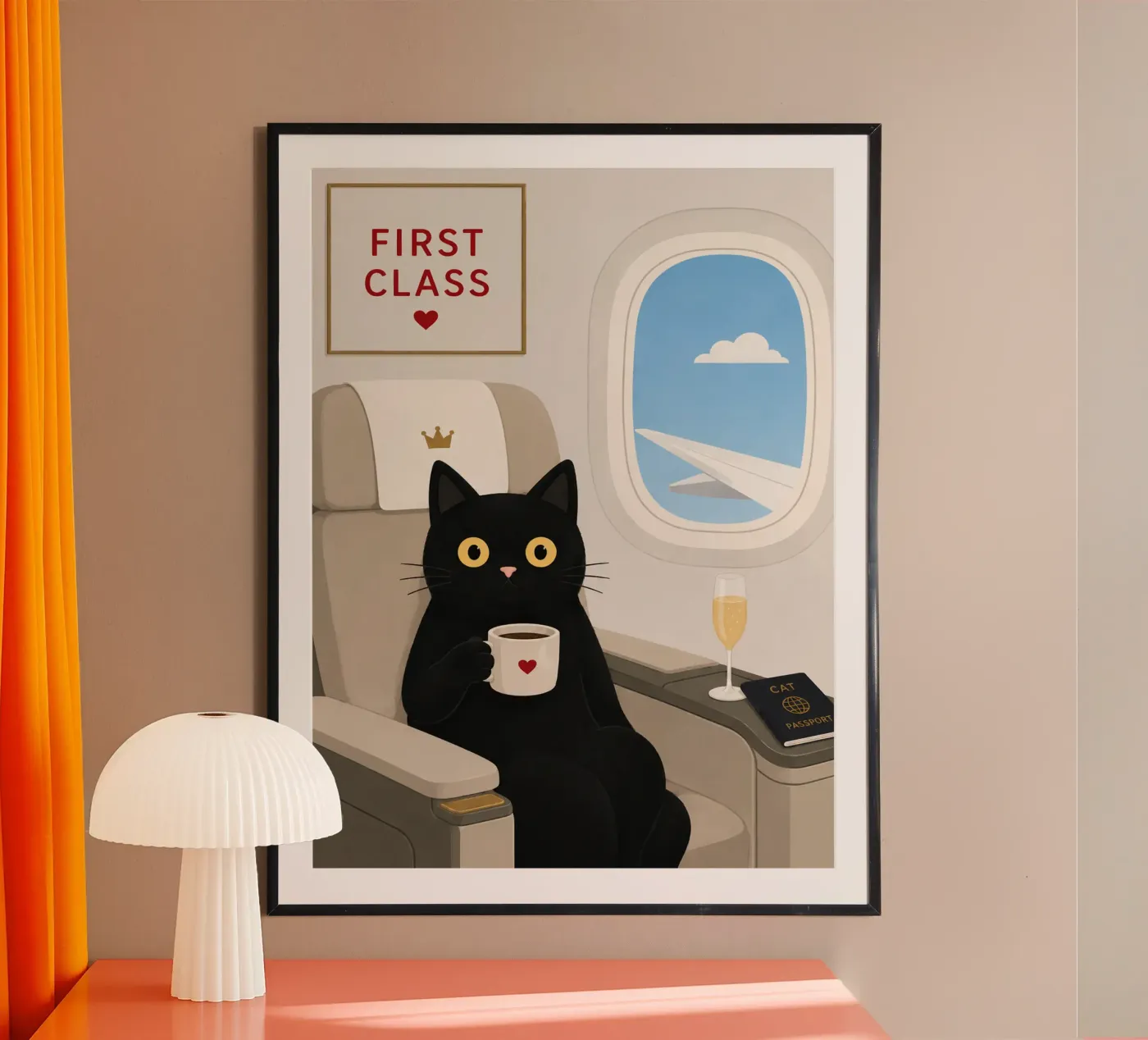 black cat first class poster by citralake