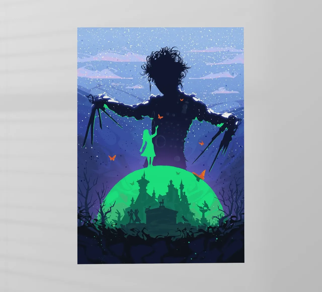 Edward Scissorhands pellicola backlit da nabakumov