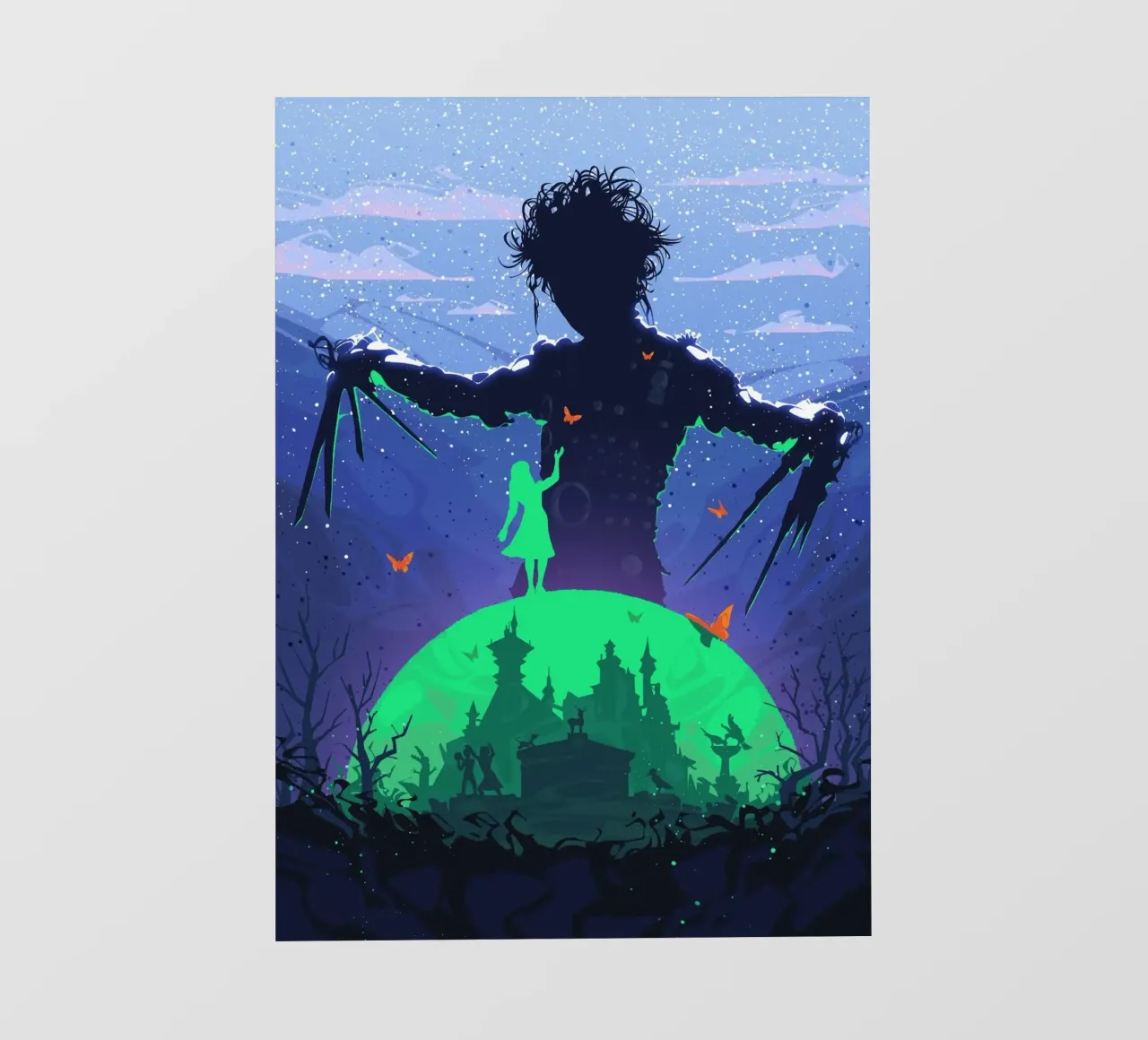 Edward Scissorhands pellicola backlit da nabakumov