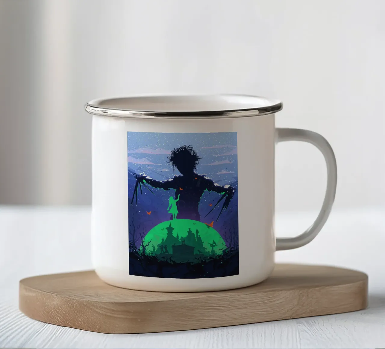 Edward Scissorhands tazza in smalto da nabakumov