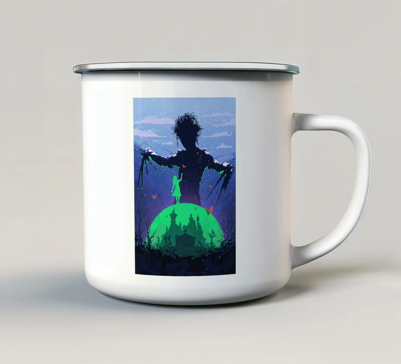 Edward Scissorhands tazza in smalto da nabakumov