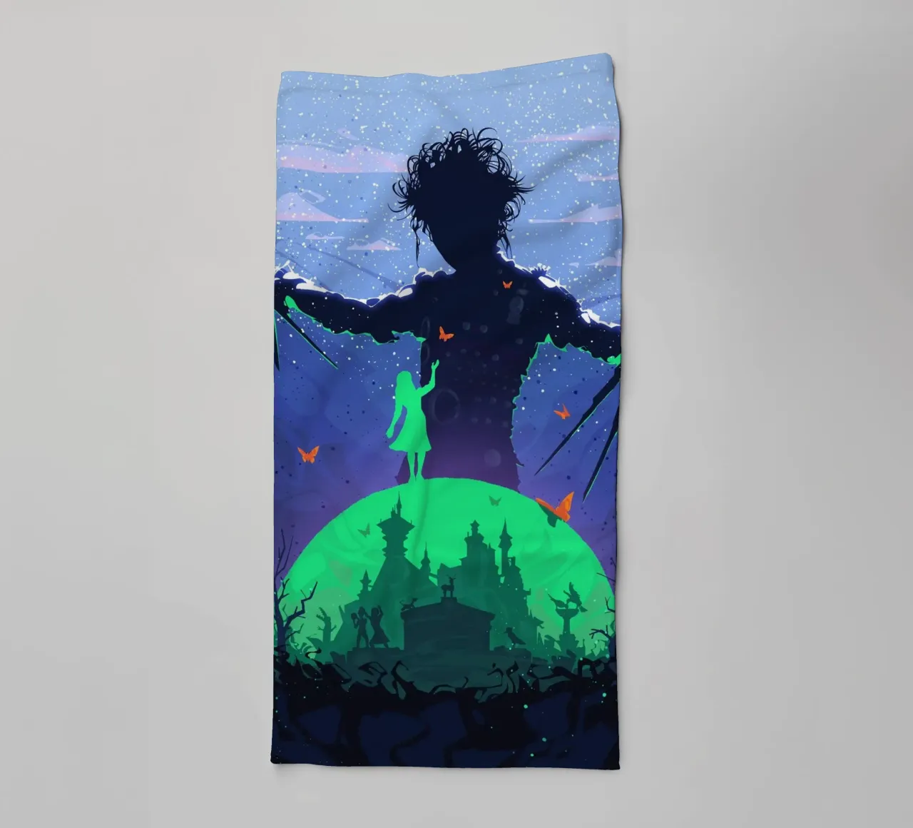 Edward Scissorhands asciugamano da bagno da nabakumov