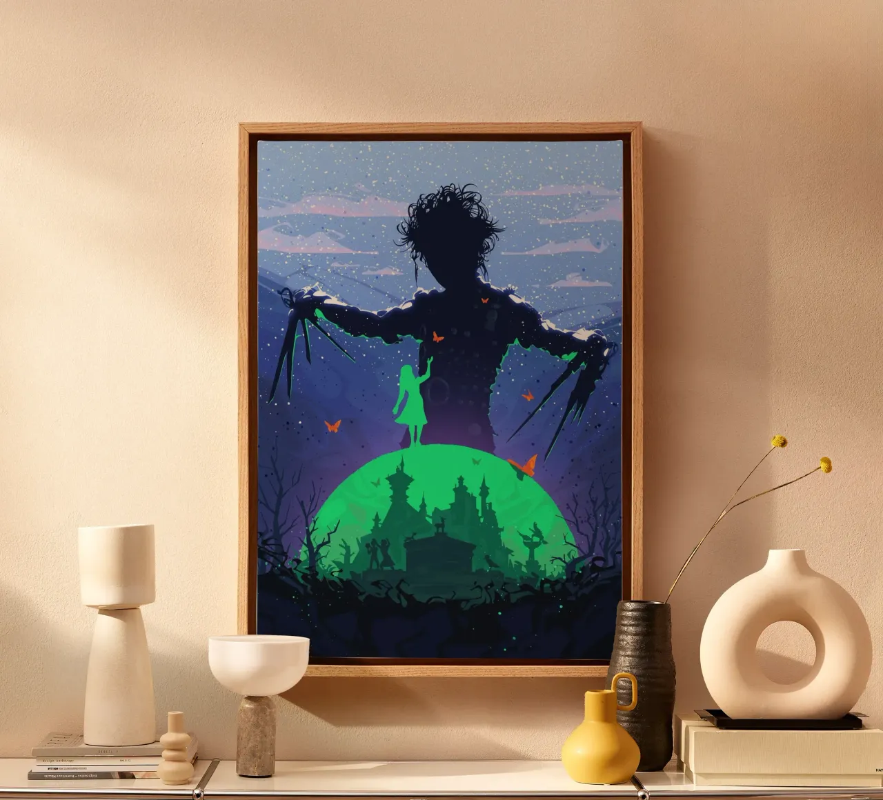 Edward Scissorhands tela con Cornice a cassetta da nabakumov