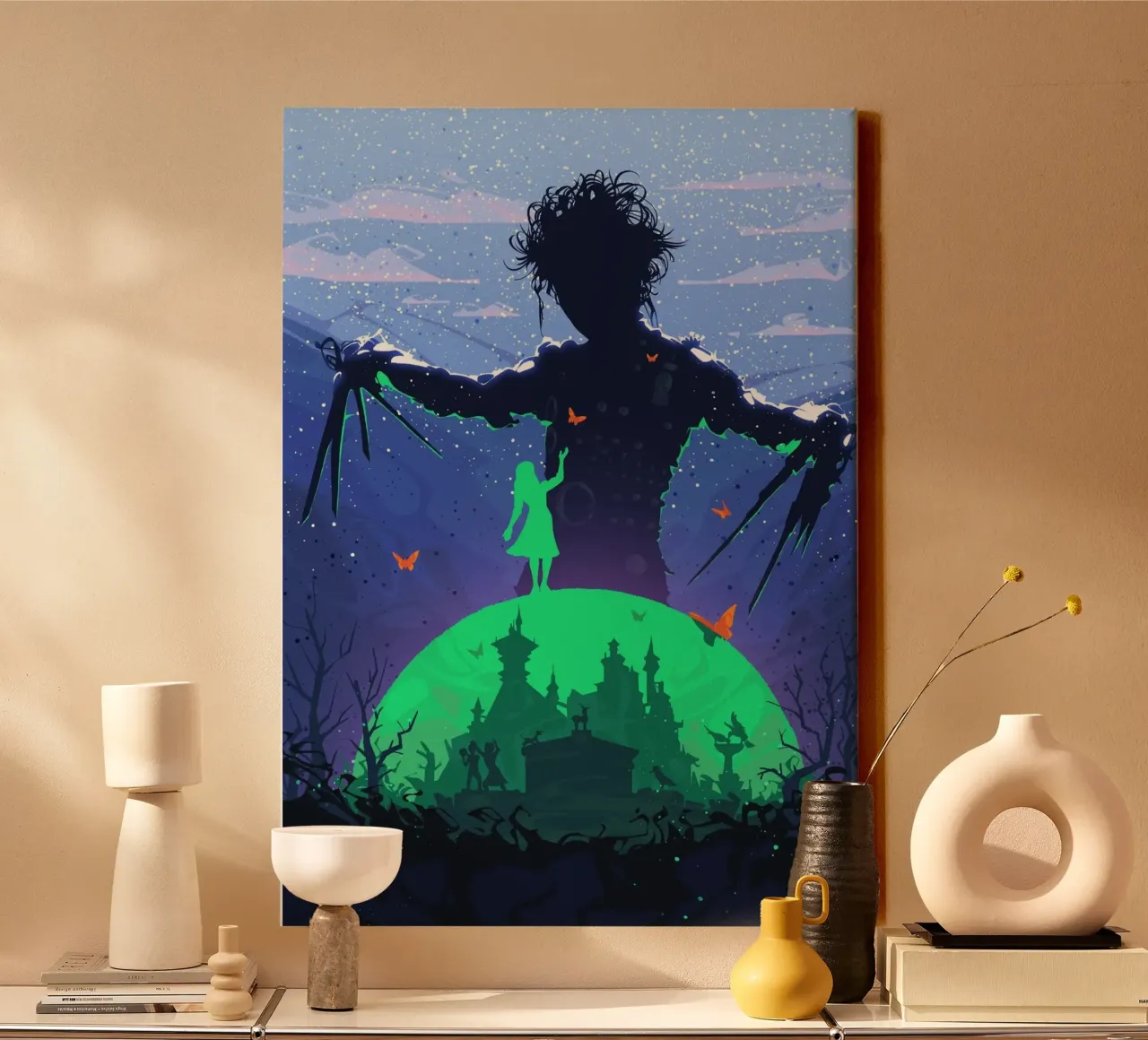 Edward Scissorhands tela con Cornice a cassetta da nabakumov