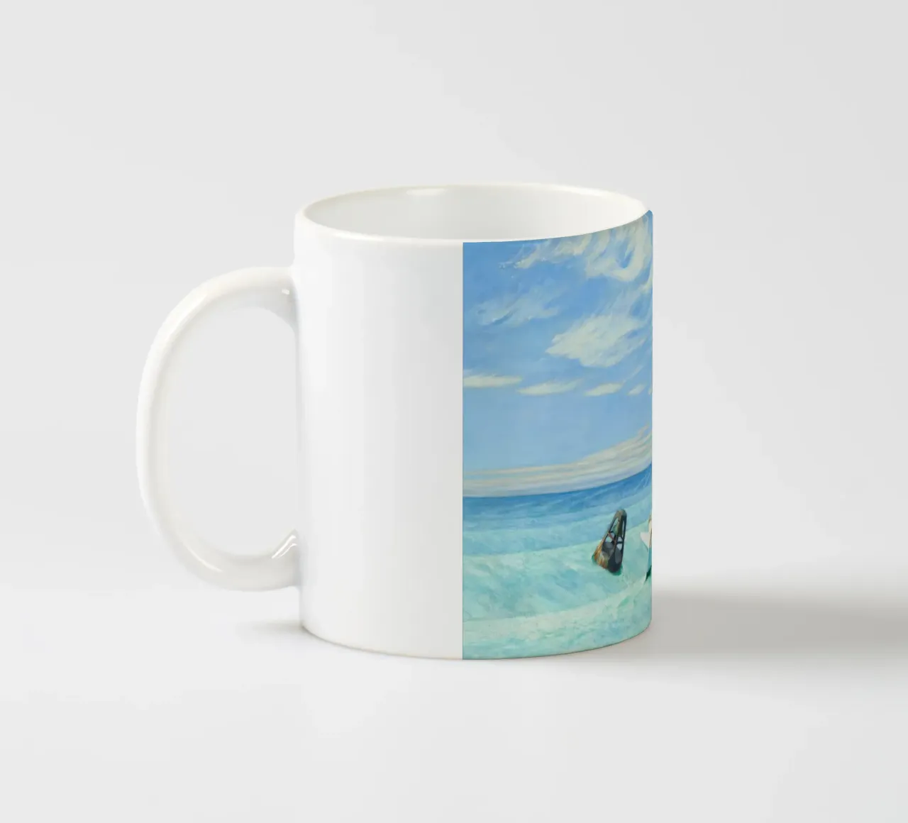 Edward Hopper - mareggiata a terra tazza in ceramica da Timeless Artworks
