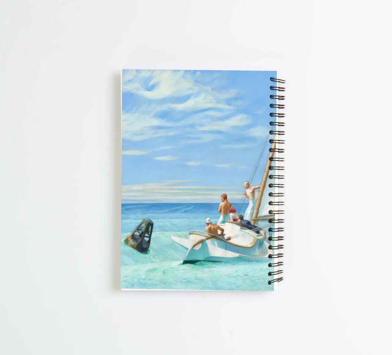 Edward hopper - ground swell spiral notebook by Timeless Artworks