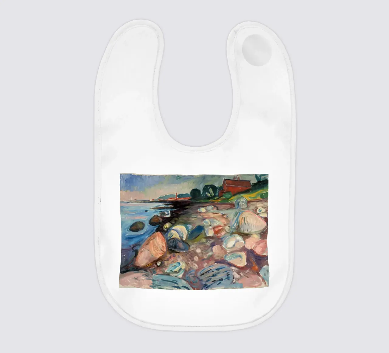 Edvard Munch - Riva con Casa Rossa bavaglino da Timeless Artworks