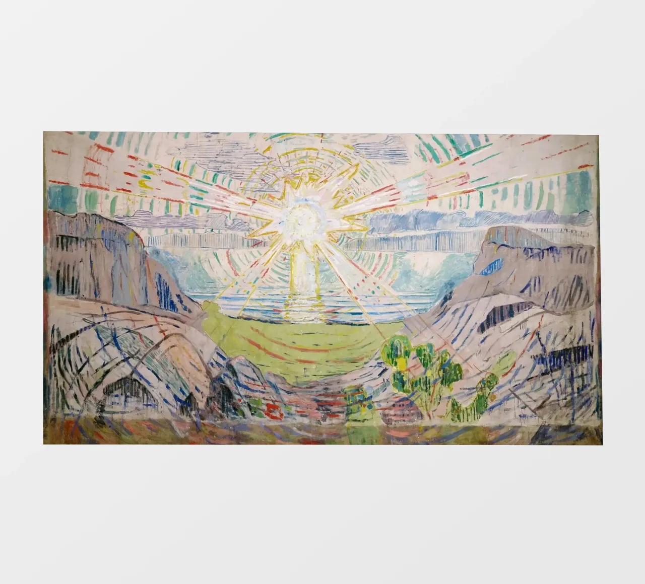 Edvard Munch - The Sun, 1911 backlit film by Timeless Artworks