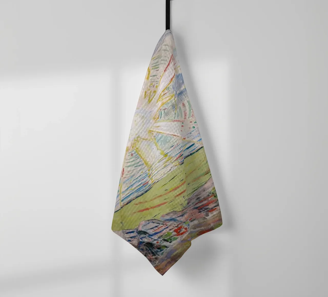 Edvard Munch - The Sun, 1911 tea towel by Timeless Artworks