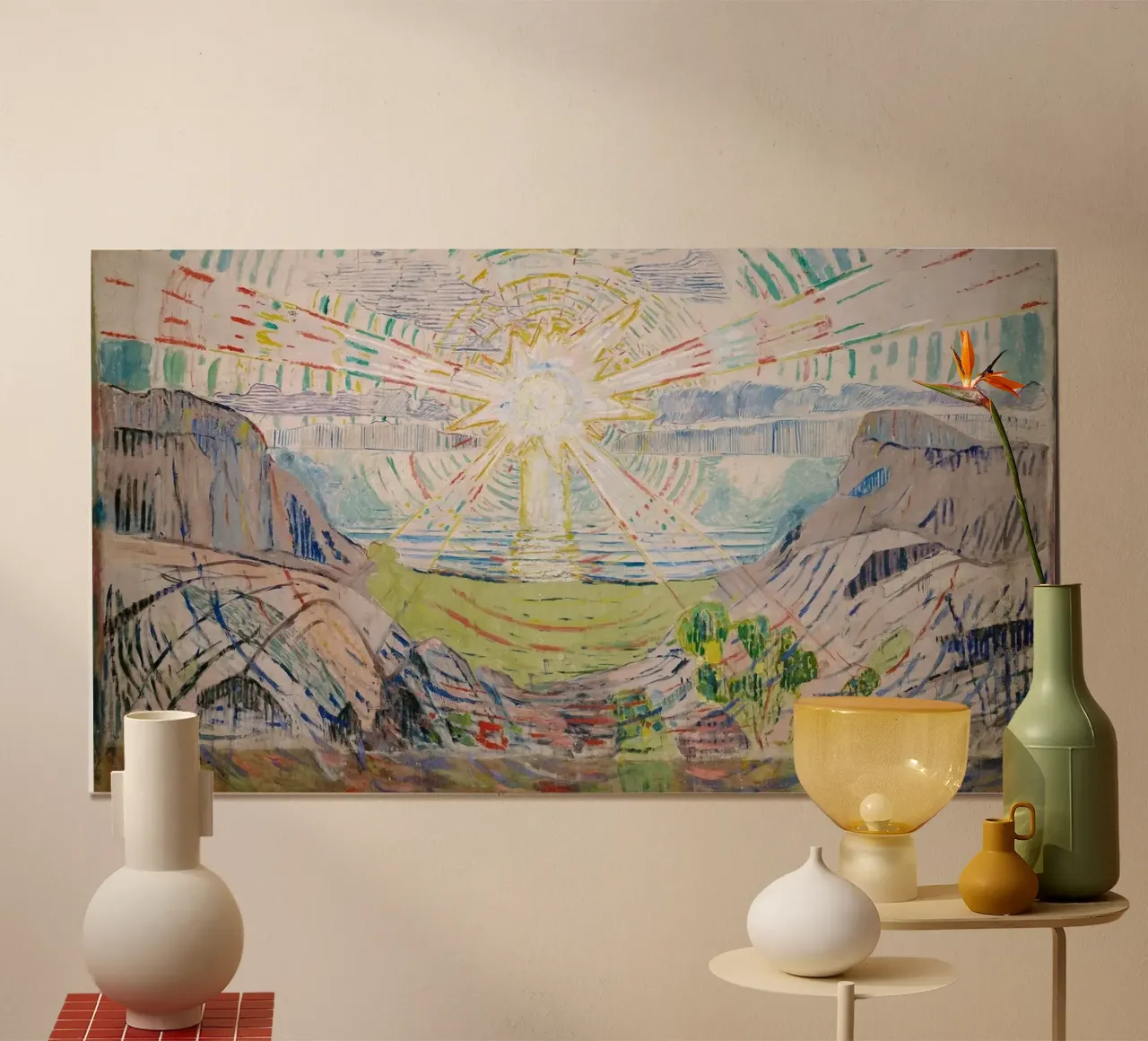 Edvard Munch - Il sole, 1911 carta hahnemühle da Timeless Artworks