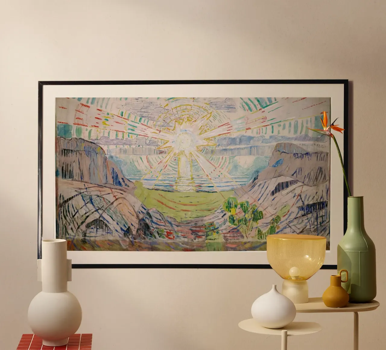Edvard Munch - Il sole, 1911 carta hahnemühle da Timeless Artworks