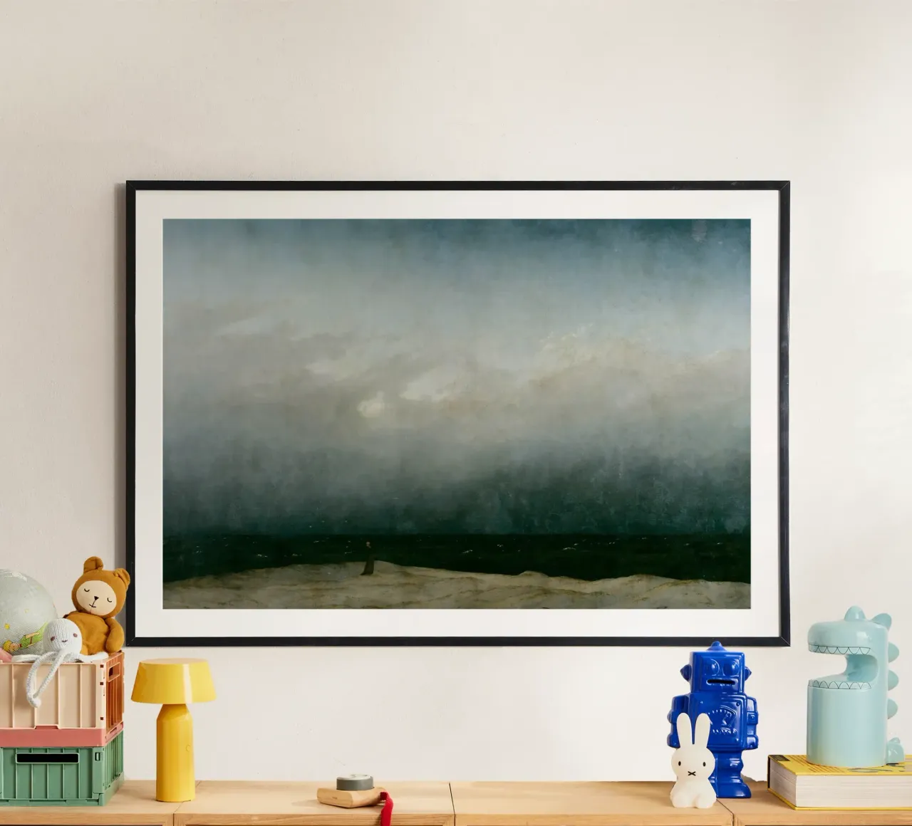 Caspar David Friedrich - Il monaco in riva al mare carta hahnemühle da Timeless Artworks