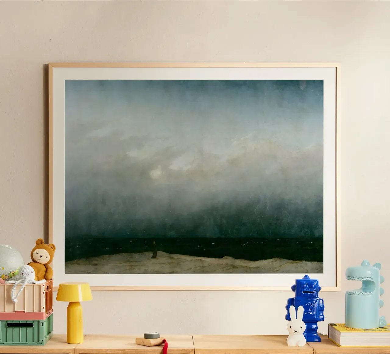 Caspar David Friedrich - Il monaco in riva al mare carta hahnemühle da Timeless Artworks