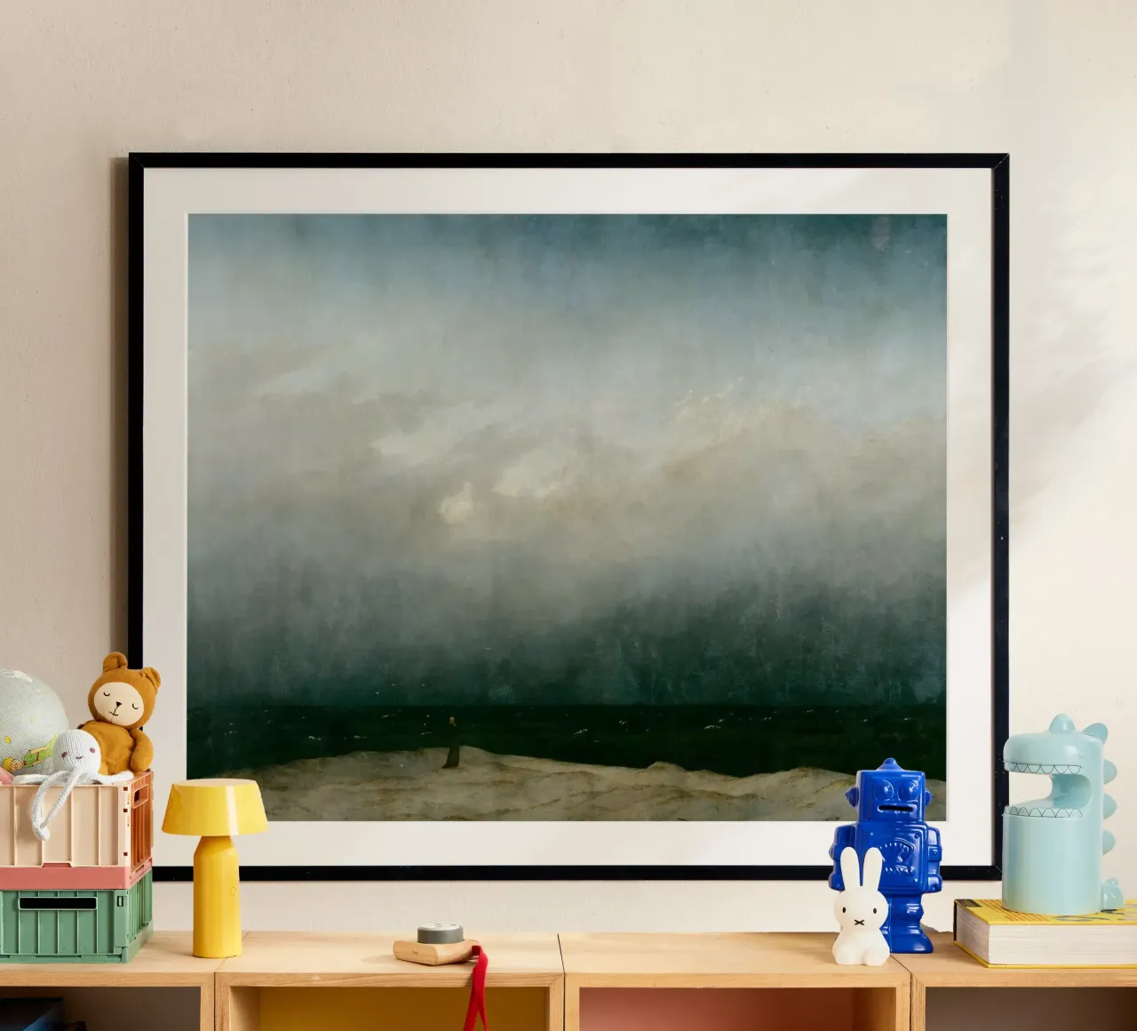 Caspar David Friedrich - Il monaco in riva al mare carta hahnemühle da Timeless Artworks