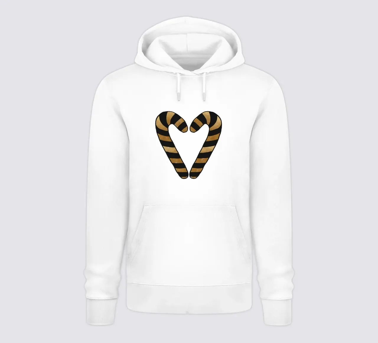 Bastones de caramelo navideños sudadera con capucha de Orara Studio