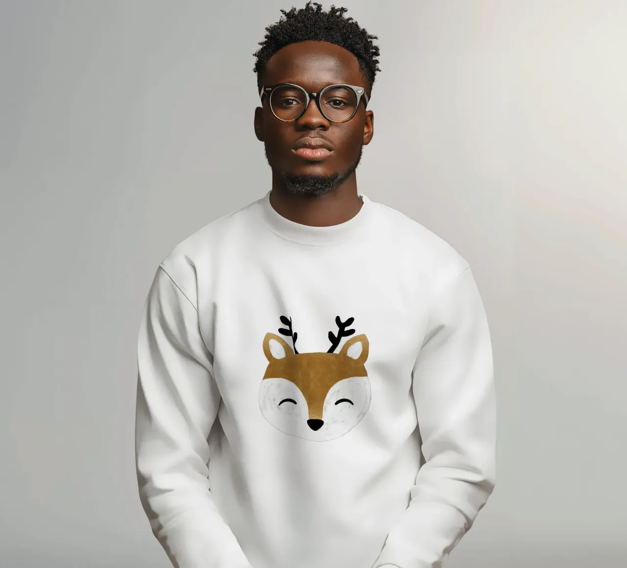 Cervo di Natale felpa da Orara Studio