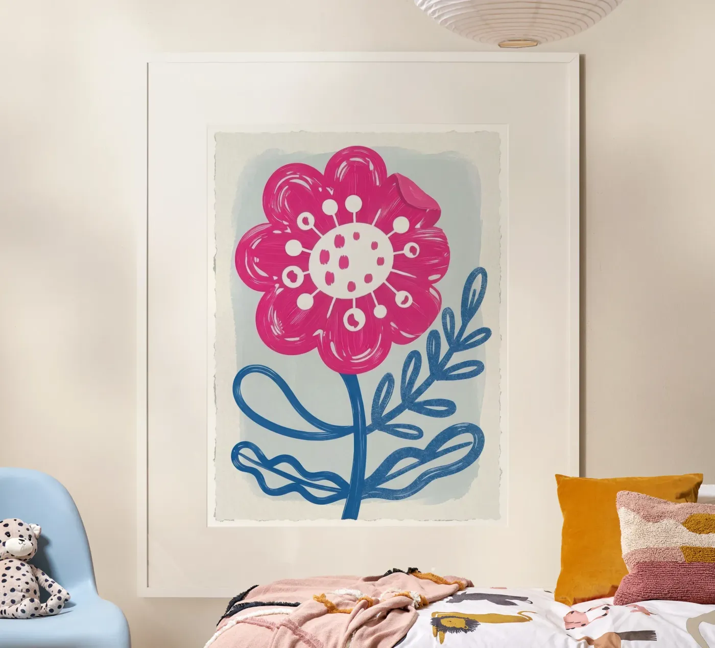 Fiore rosa poster da Ines Hofmann est