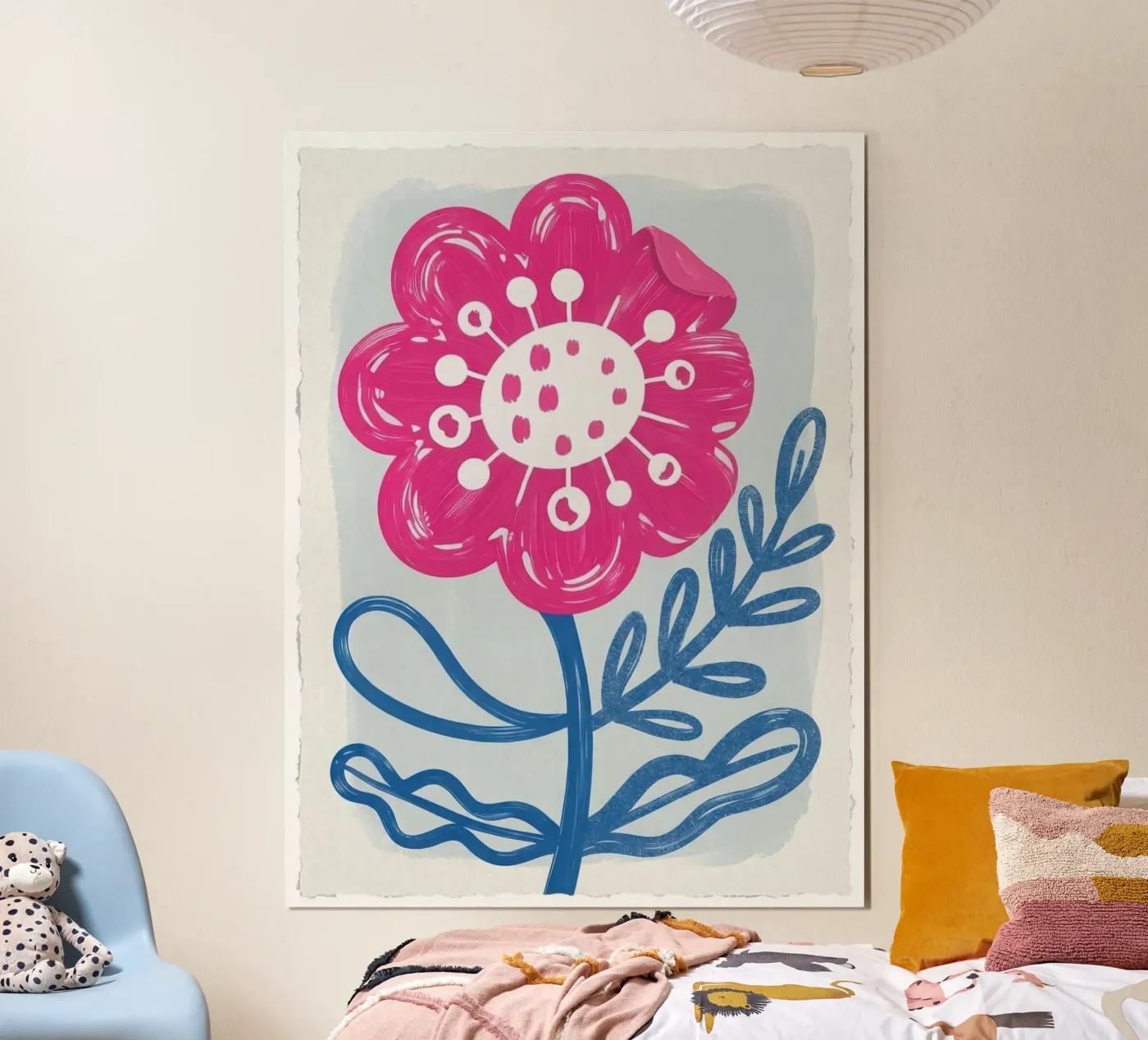 Fiore rosa poster da Ines Hofmann est