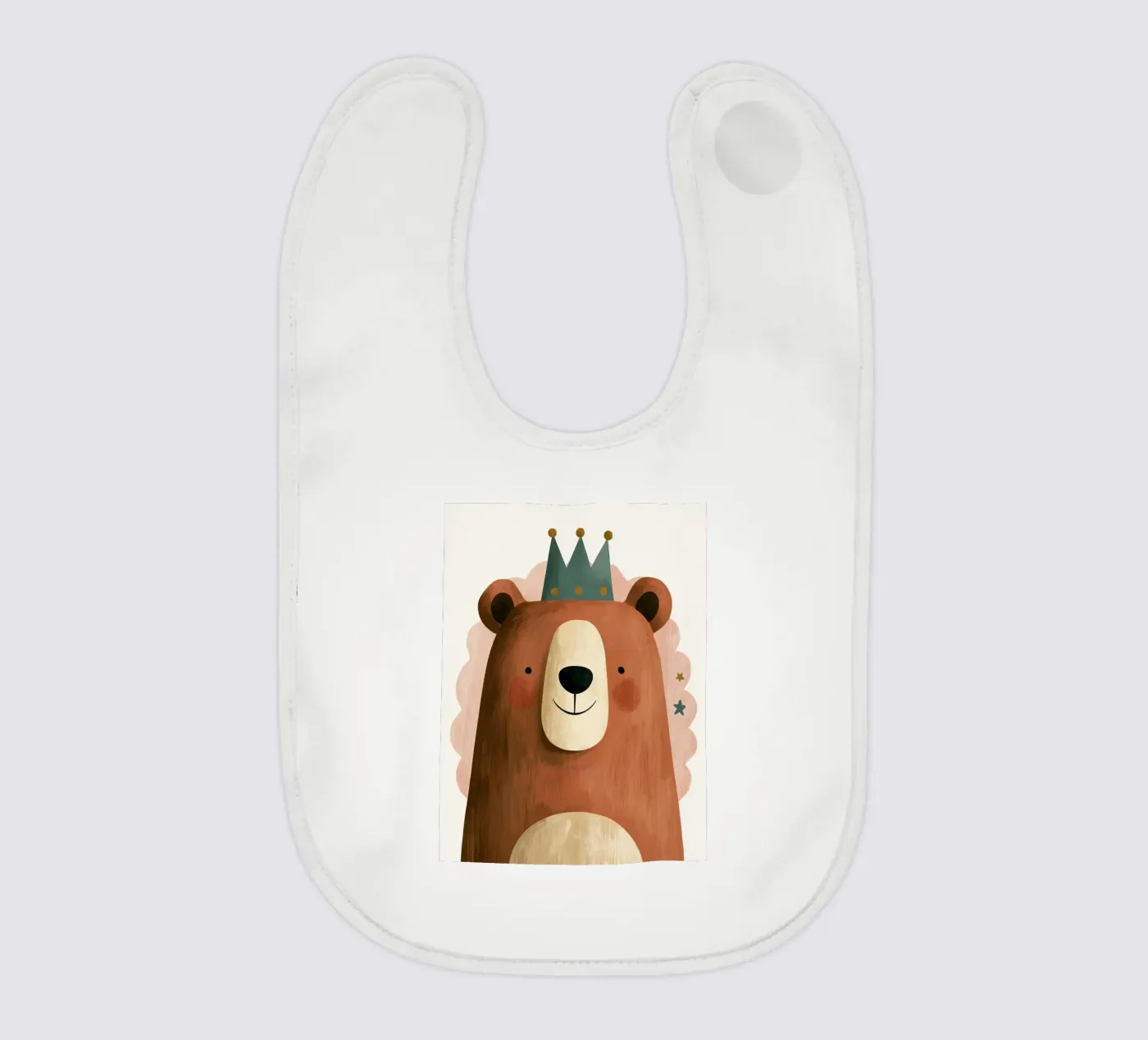 Bear King baby bib by Lilo