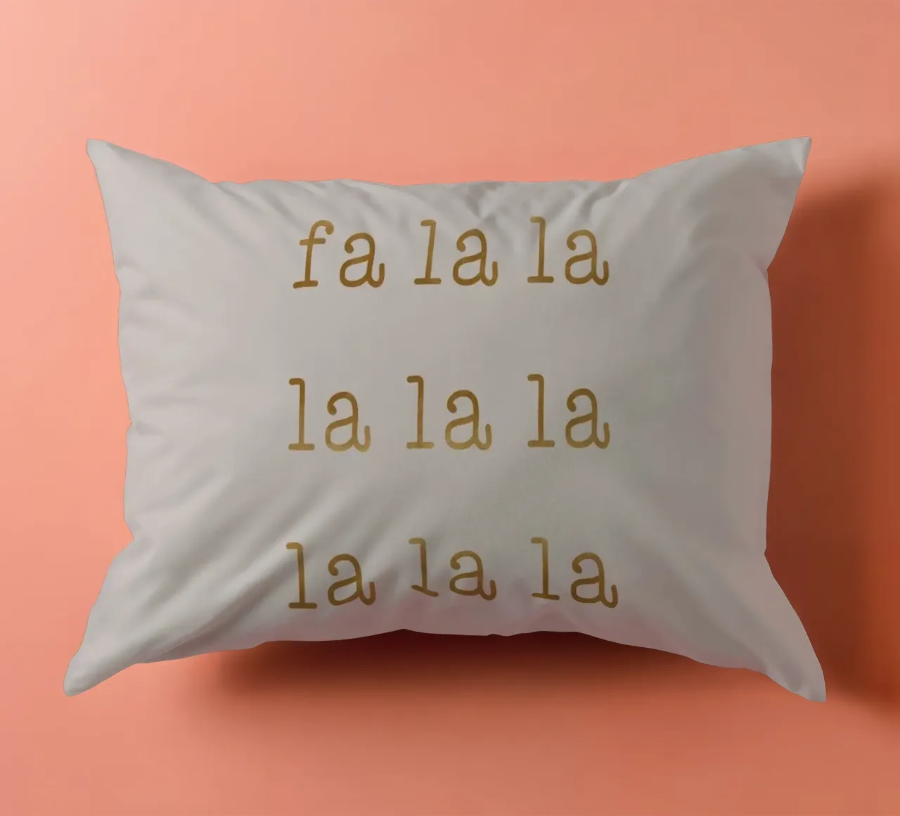 Xmas Fa La La decorative cushion by Orara Studio