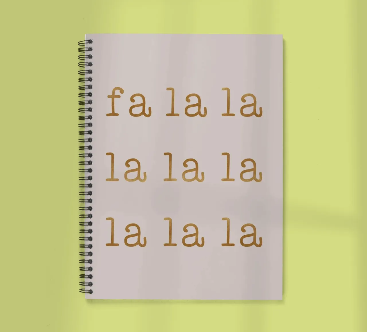 Xmas Fa La La spiral notebook by Orara Studio