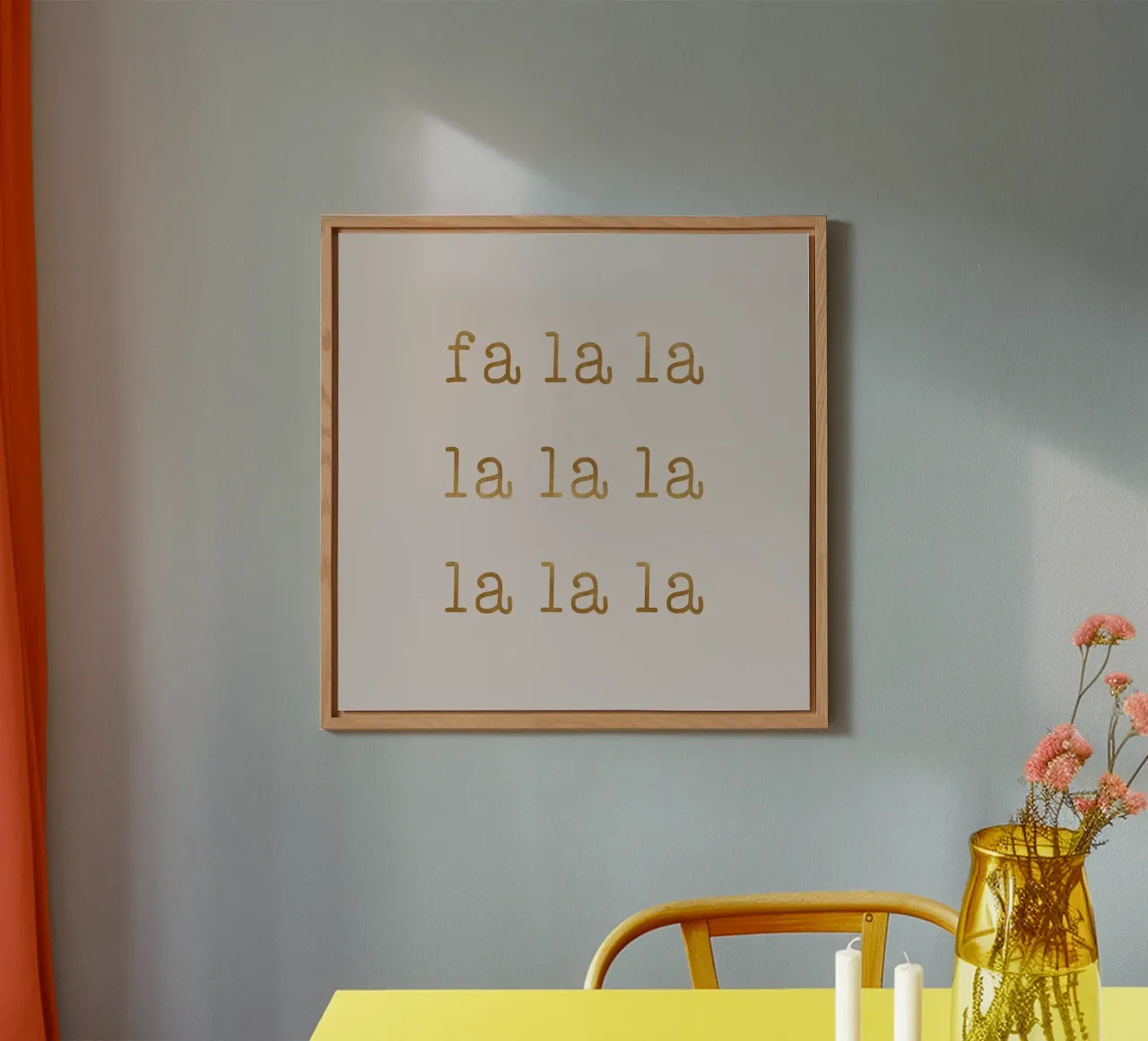 Xmas Fa La La alu-dibond by Orara Studio
