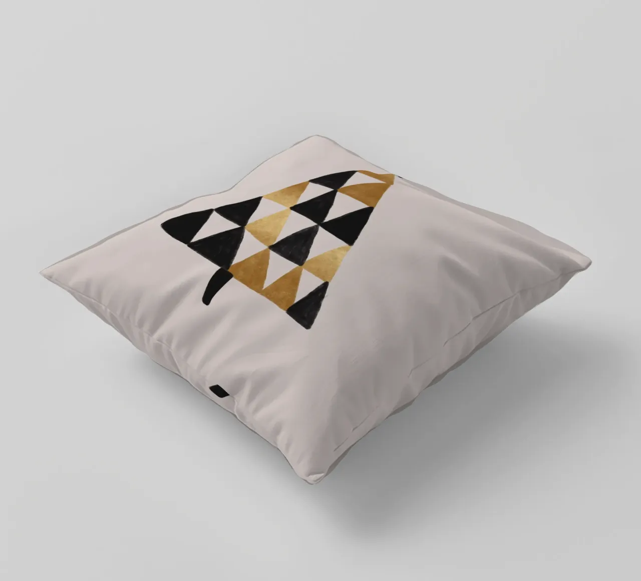 Xmas Geometric decorative cushion by Orara Studio