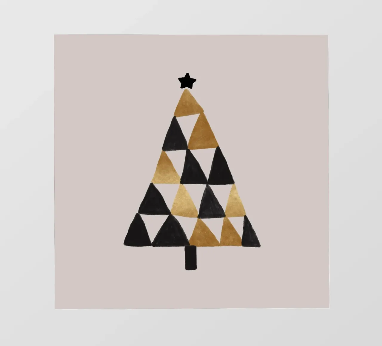 Xmas Geometric photo wallpaper by Orara Studio