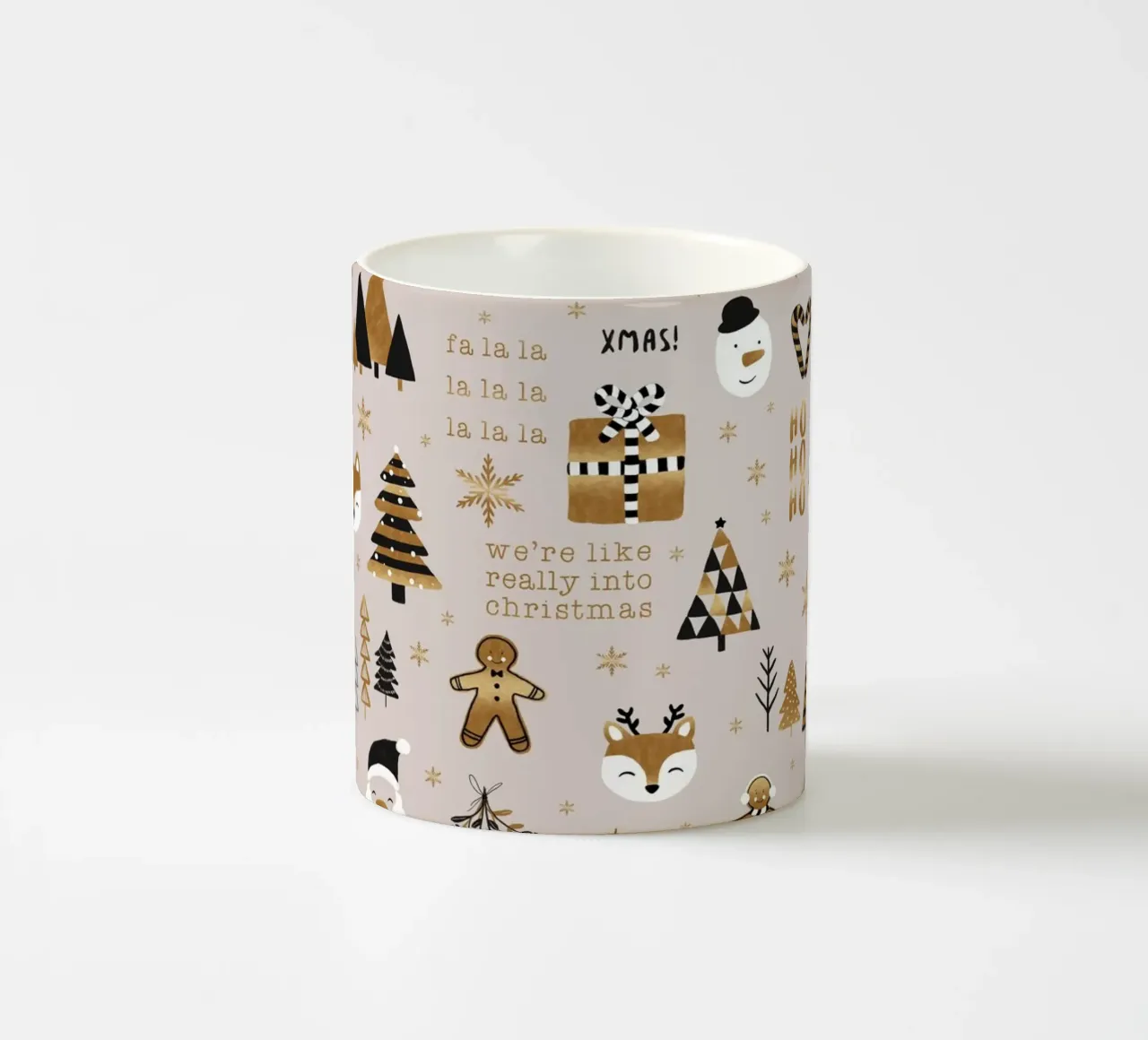 Natale geometrico tazza in ceramica da Orara Studio