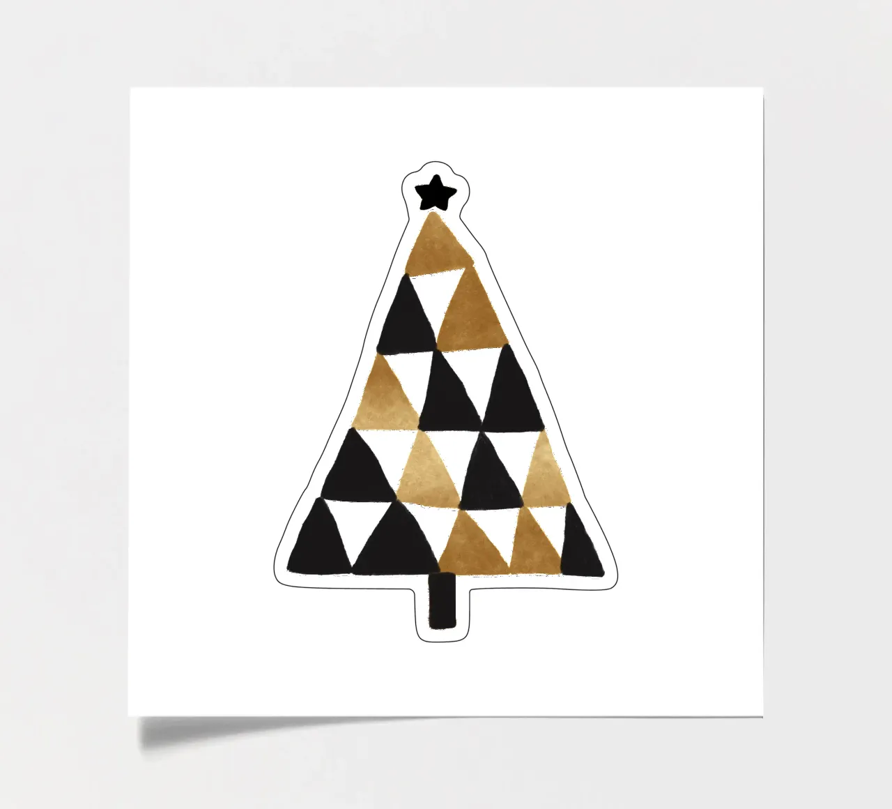 Xmas Geometric sticker sheet by Orara Studio