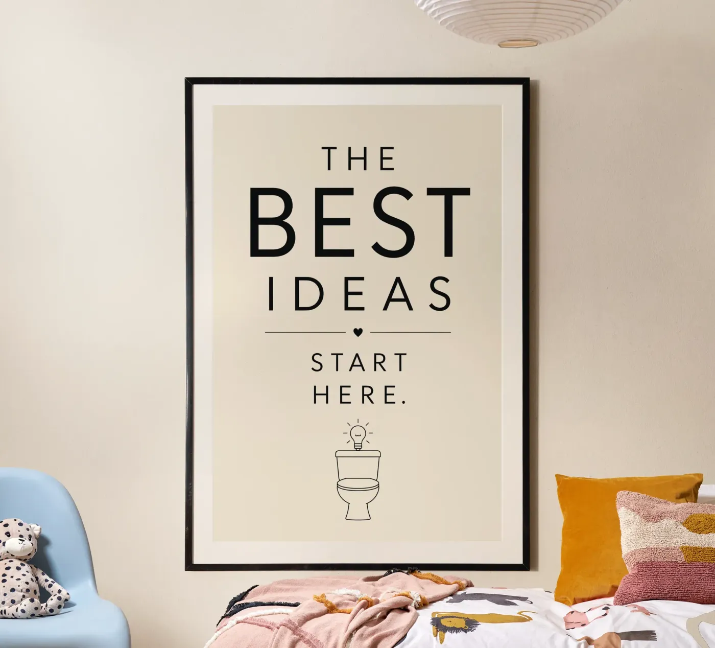 Best Ideas Start Here poster da treechild