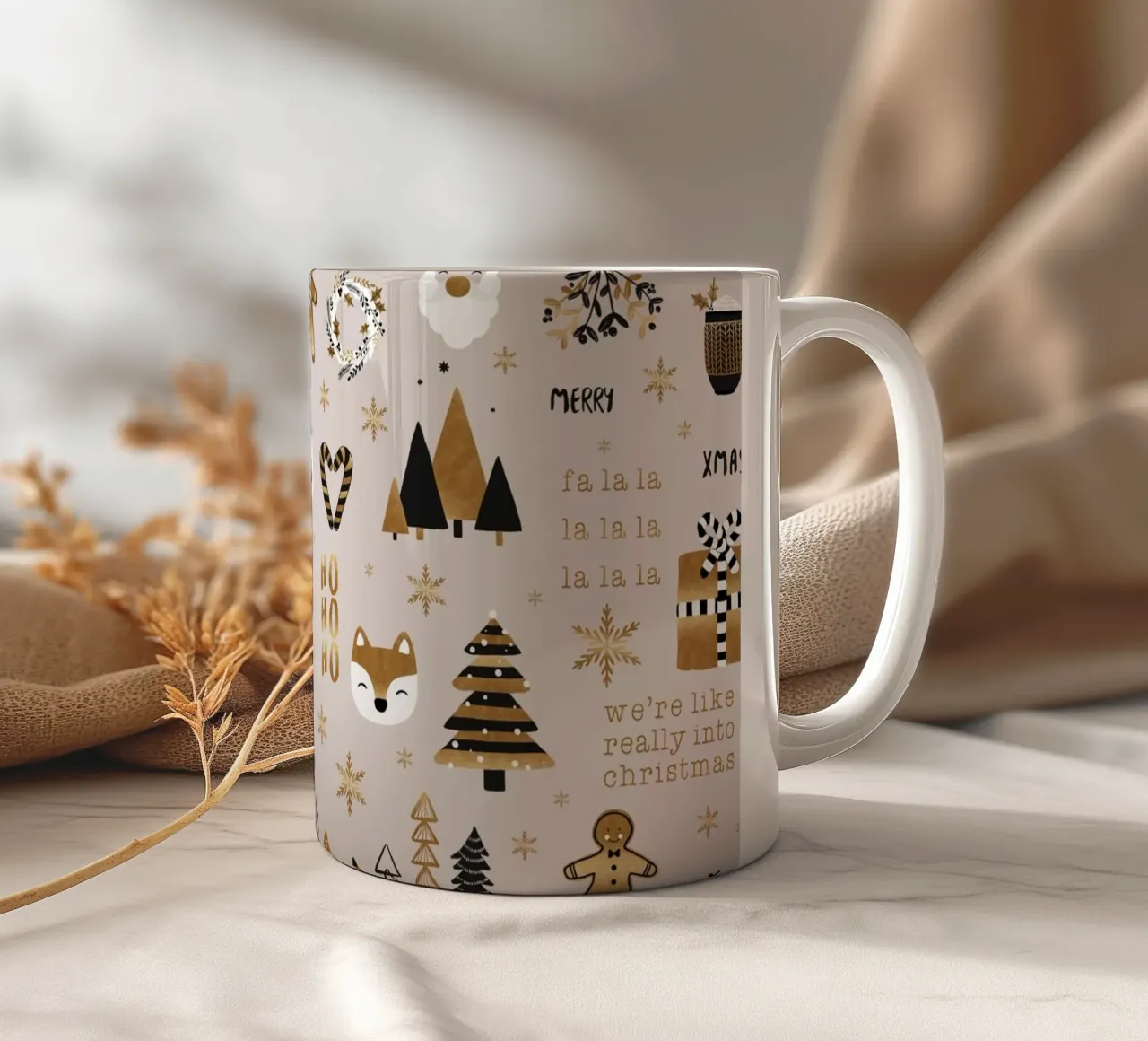 Cadeau de Noël mug en céramique de Orara Studio