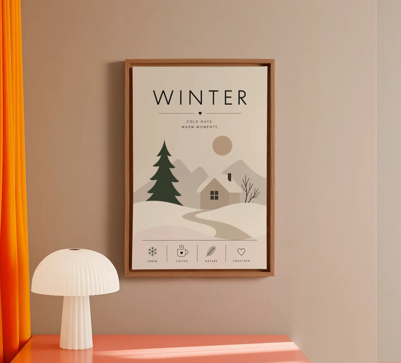 Winter canvas van treechild