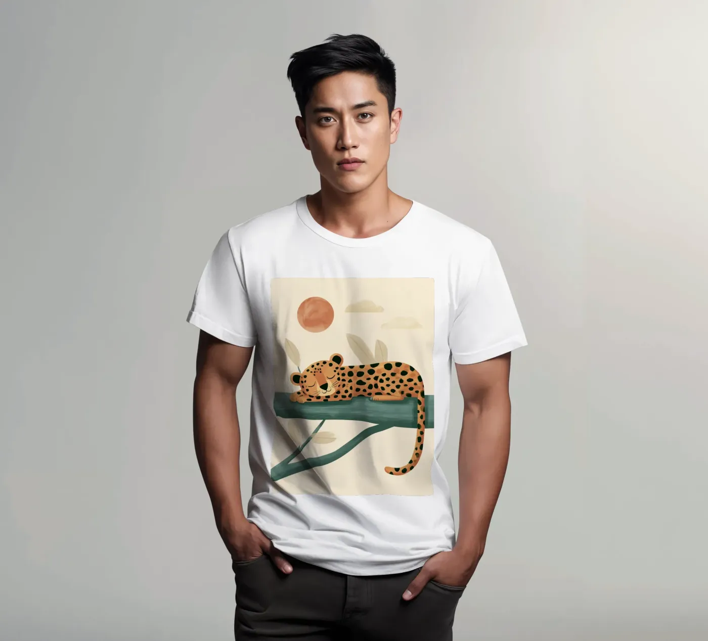 Napping Leopard t-shirt da Lilo