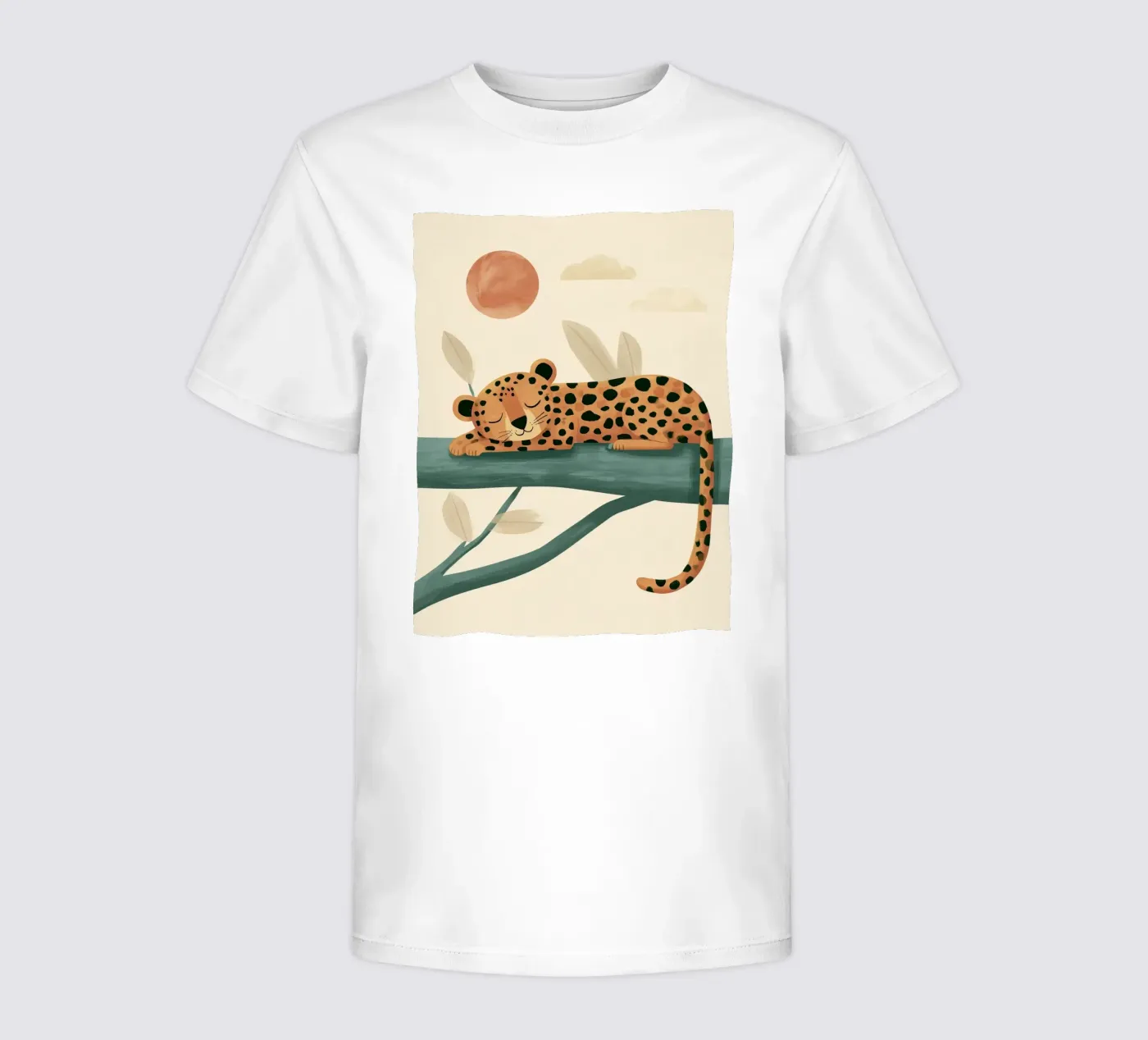 Napping Leopard kinder t-shirt van Lilo