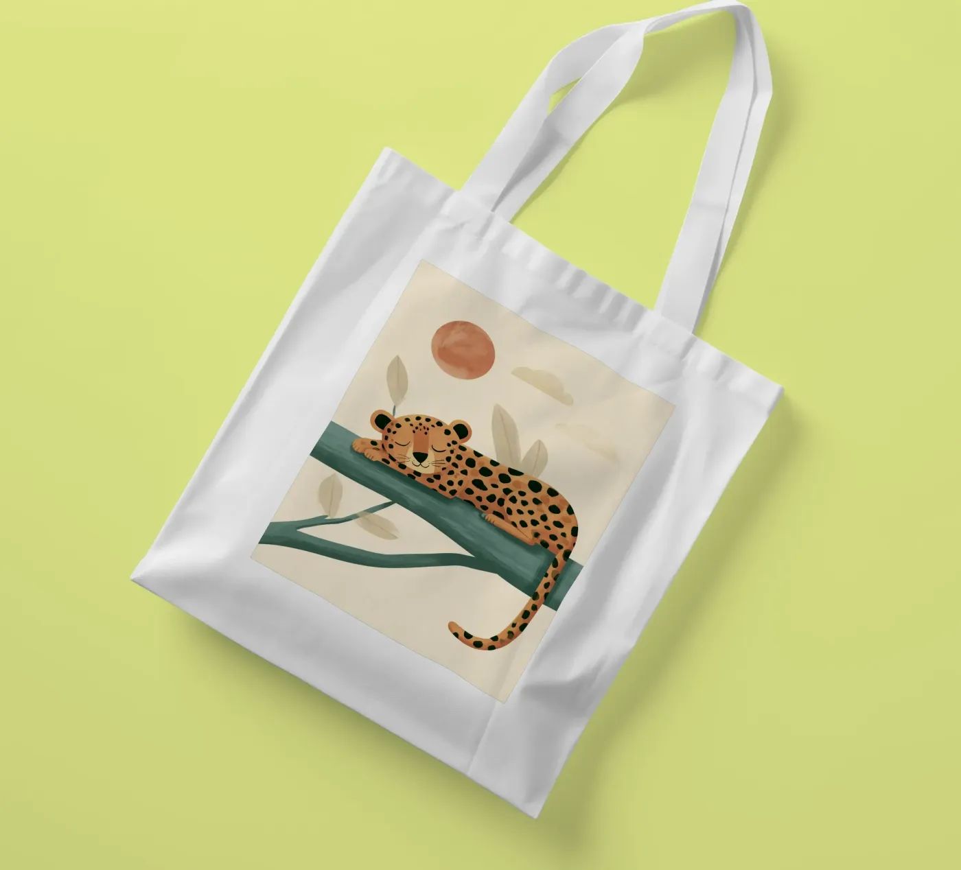 Napping Leopard tote bag by Lilo