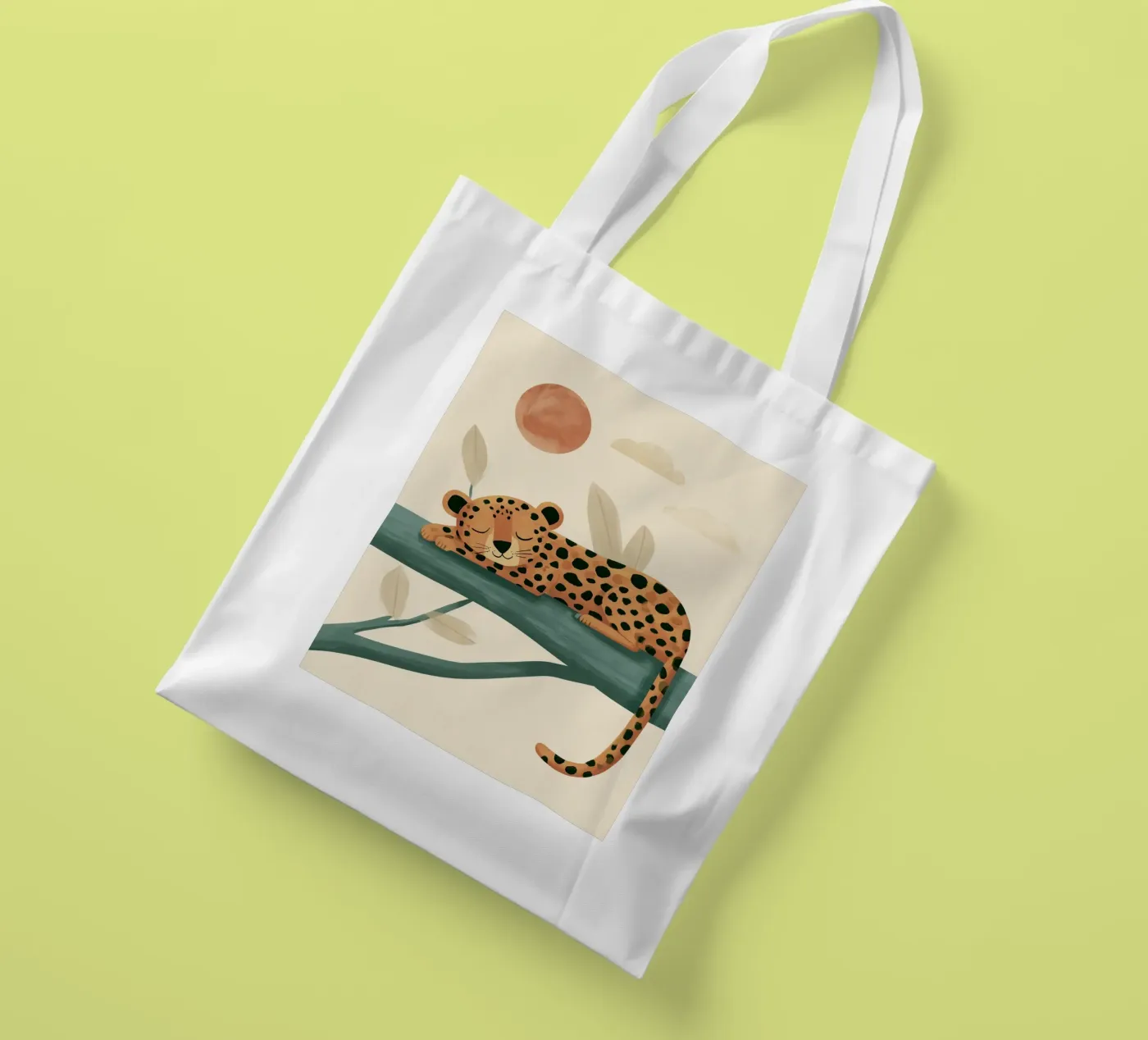 Napping Leopard tote bag by Lilo