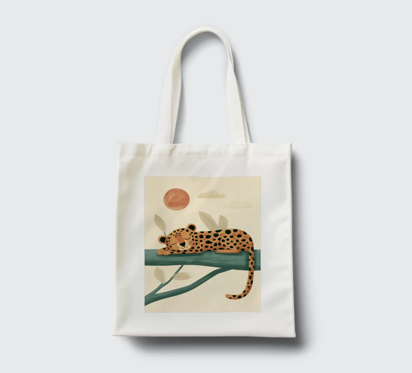 Napping Leopard tote bag by Lilo