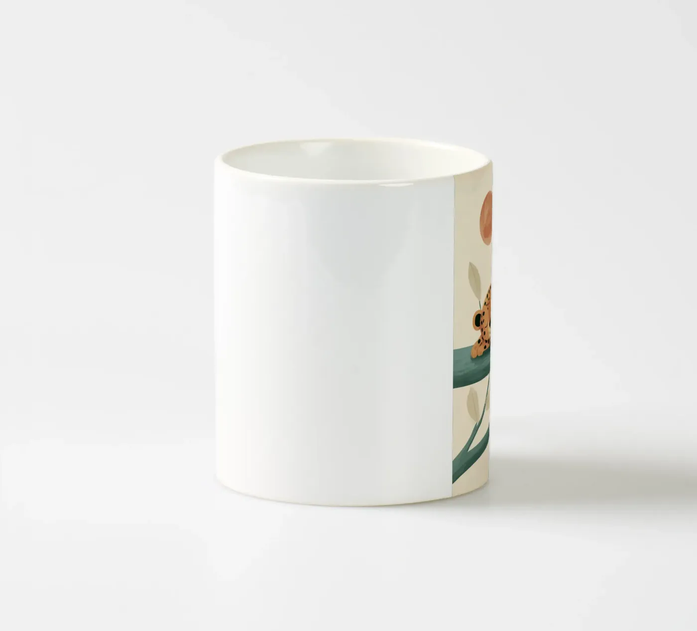 Napping Leopard ceramic mug by Lilo