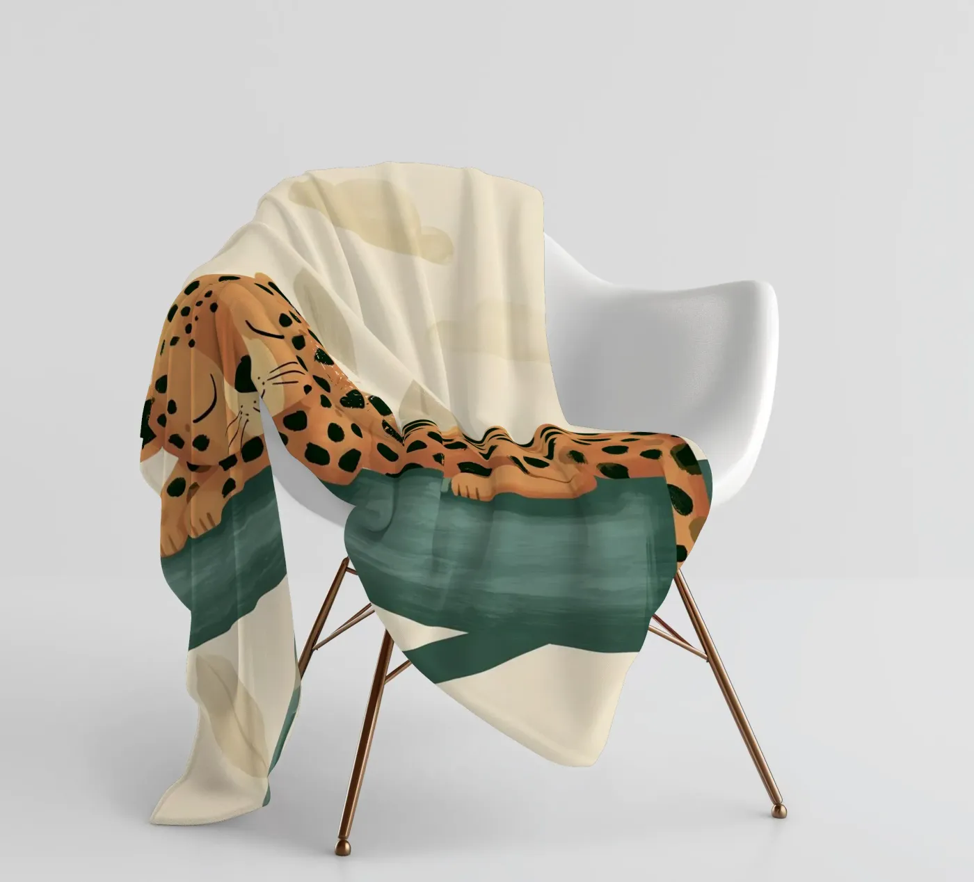 Napping Leopard Fleecedecke von Lilo