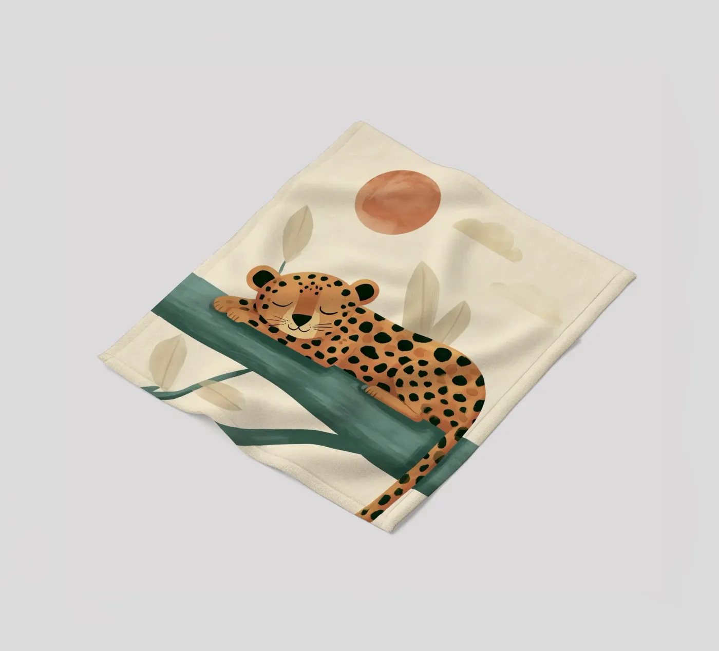 Napping Leopard coperta in pile da Lilo