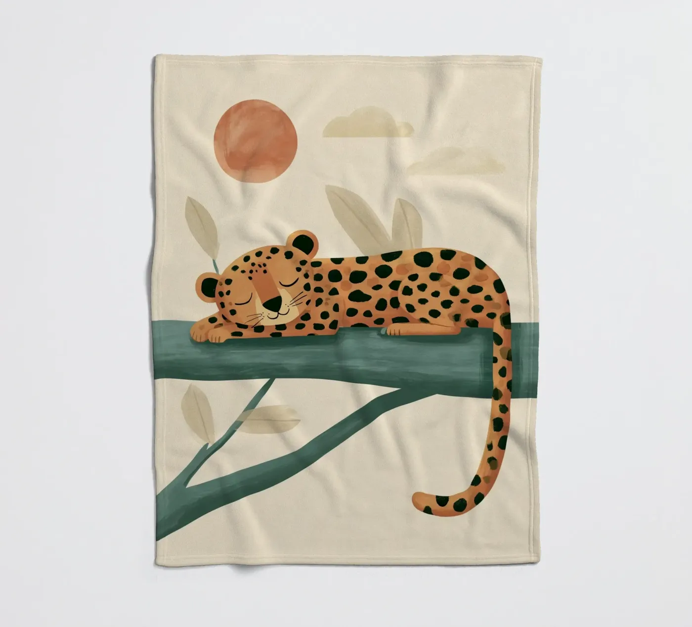 Napping Leopard coperta in pile da Lilo