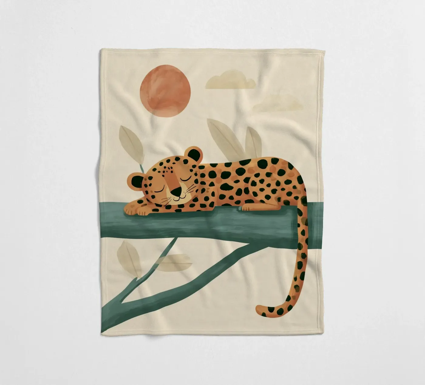 Napping Leopard Fleecedecke von Lilo