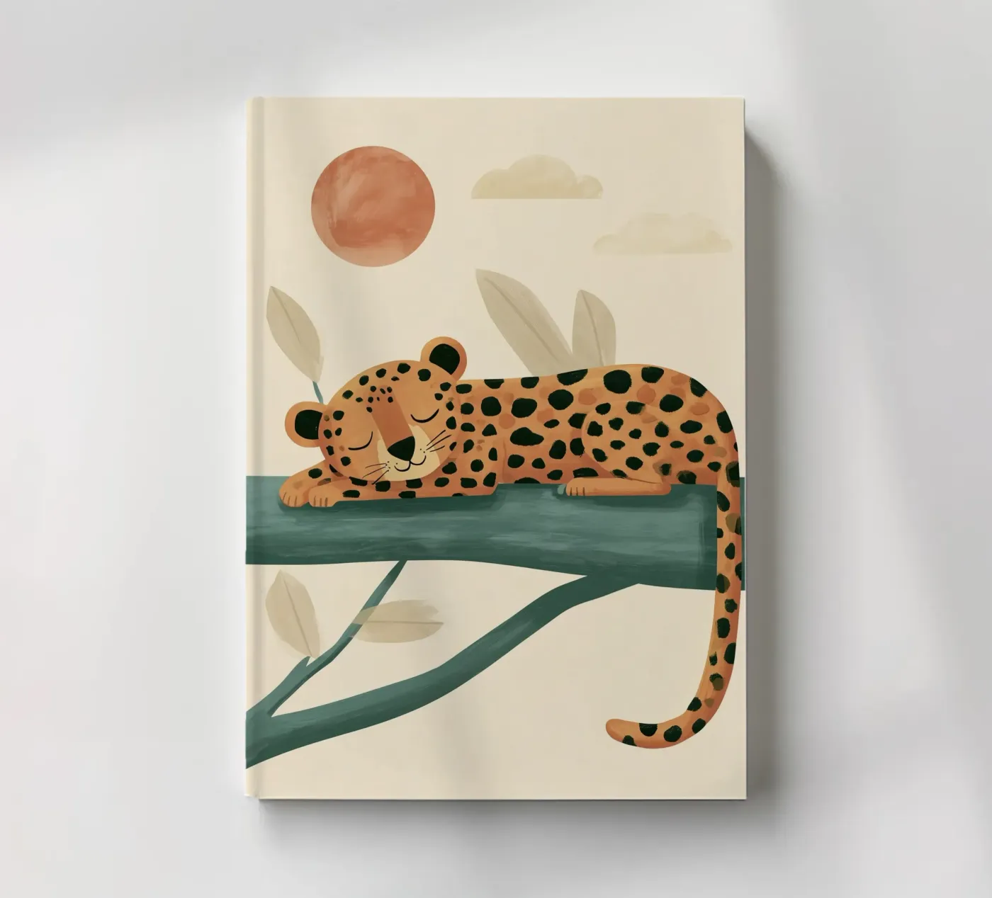 Napping Leopard notebook by Lilo