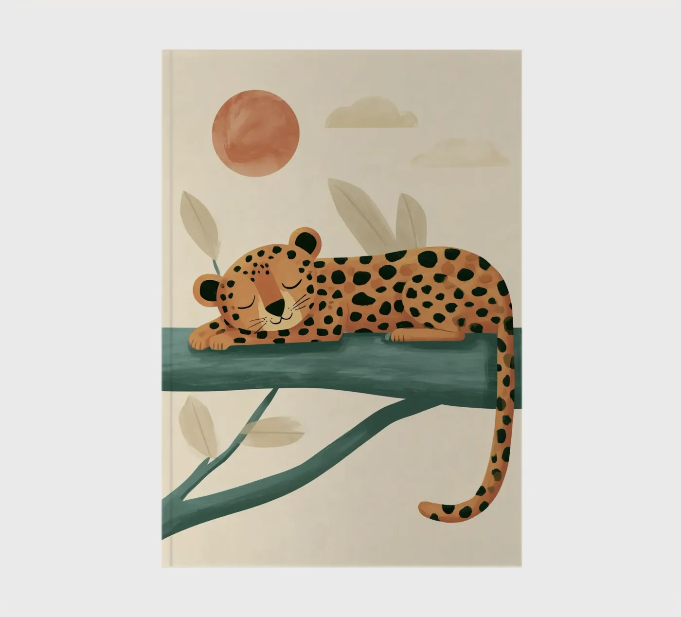 Napping Leopard notebook by Lilo