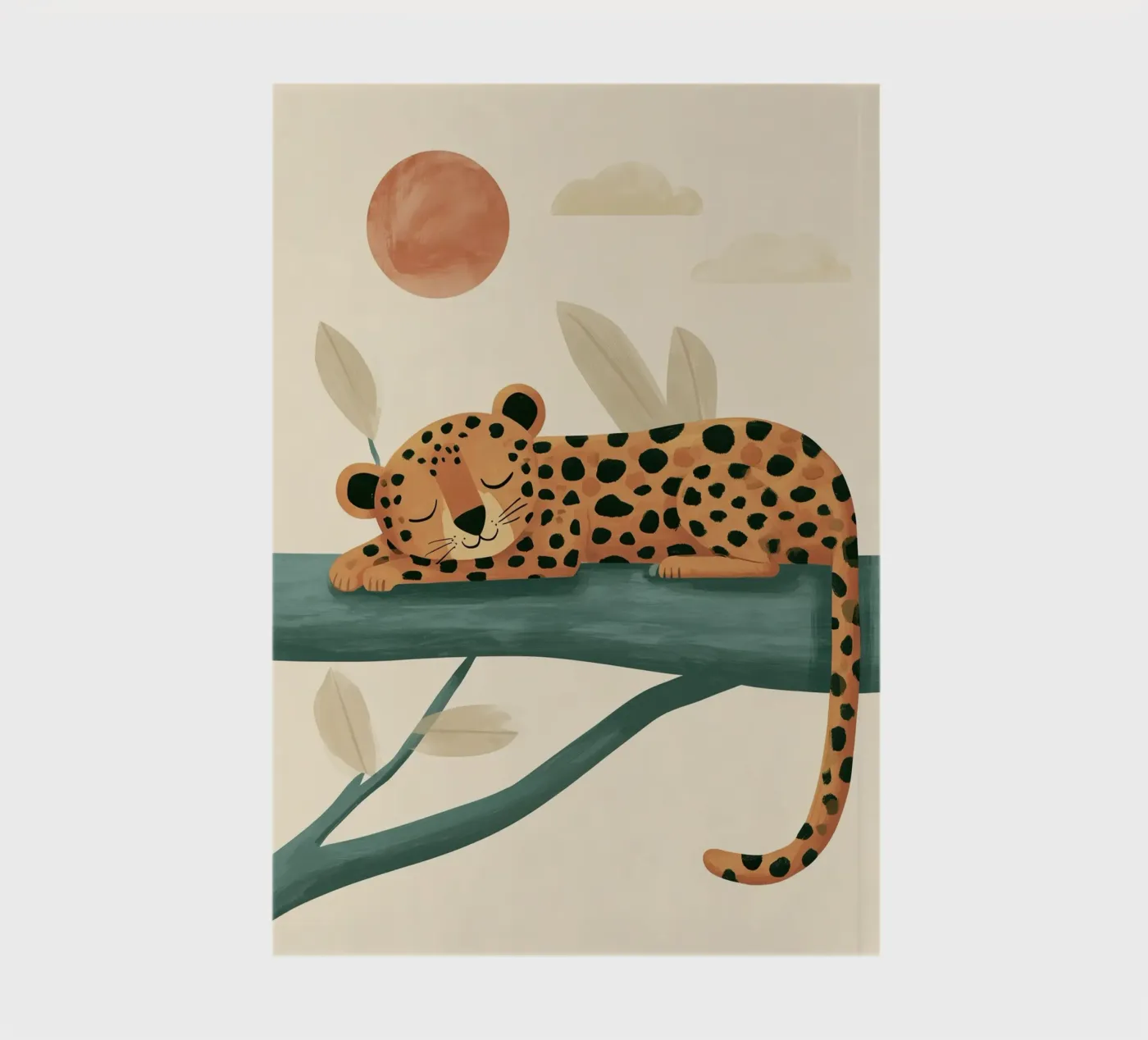 Napping Leopard notebook by Lilo