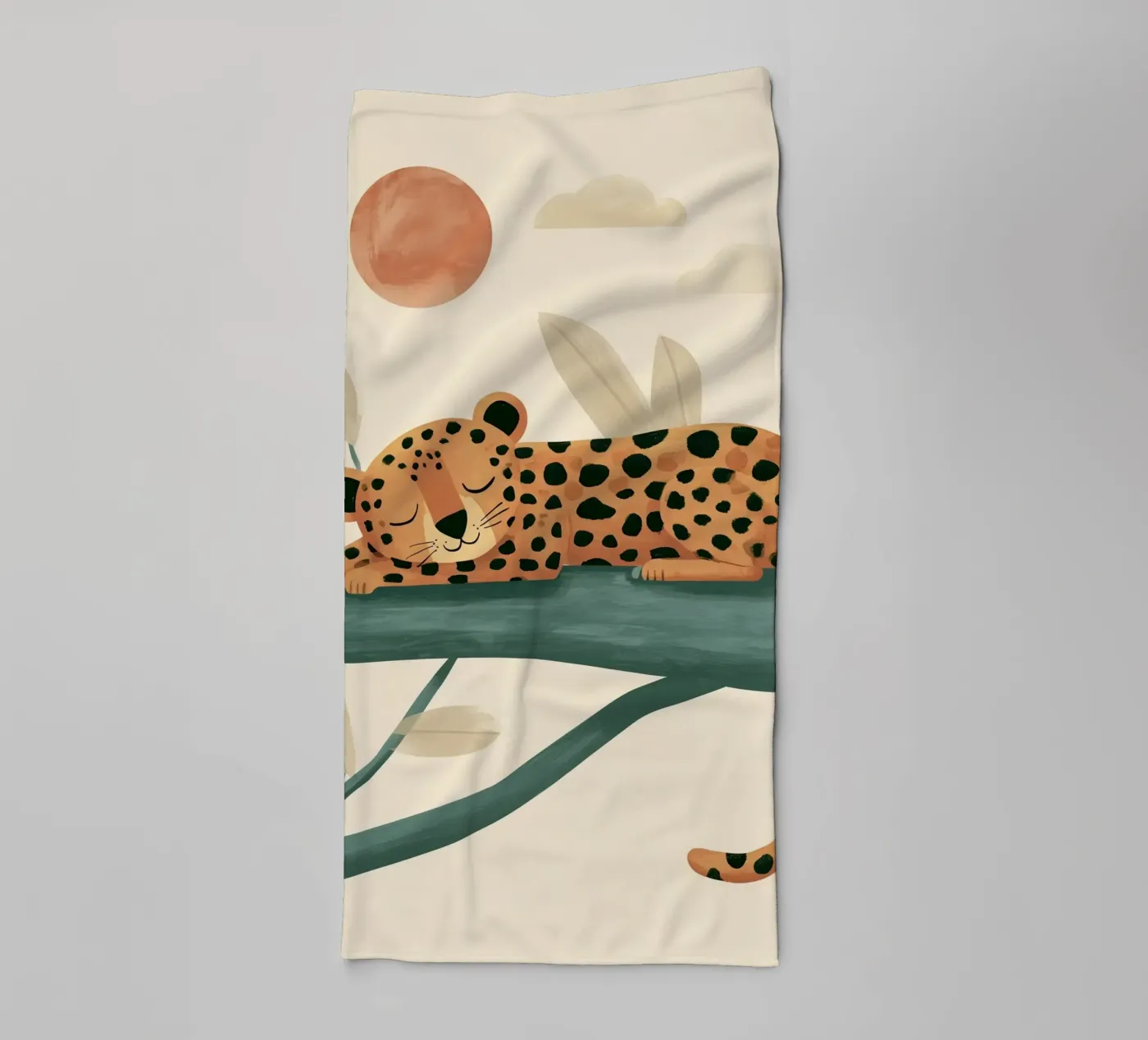 Napping Leopard Handtuch von Lilo