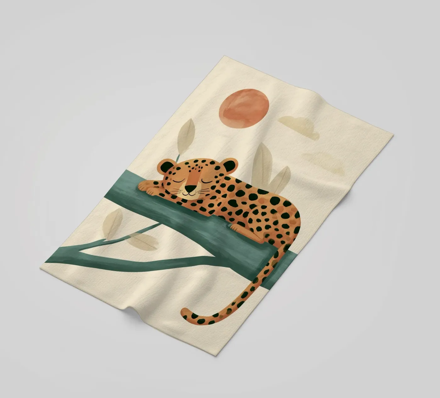 Napping Leopard Strandtuch von Lilo