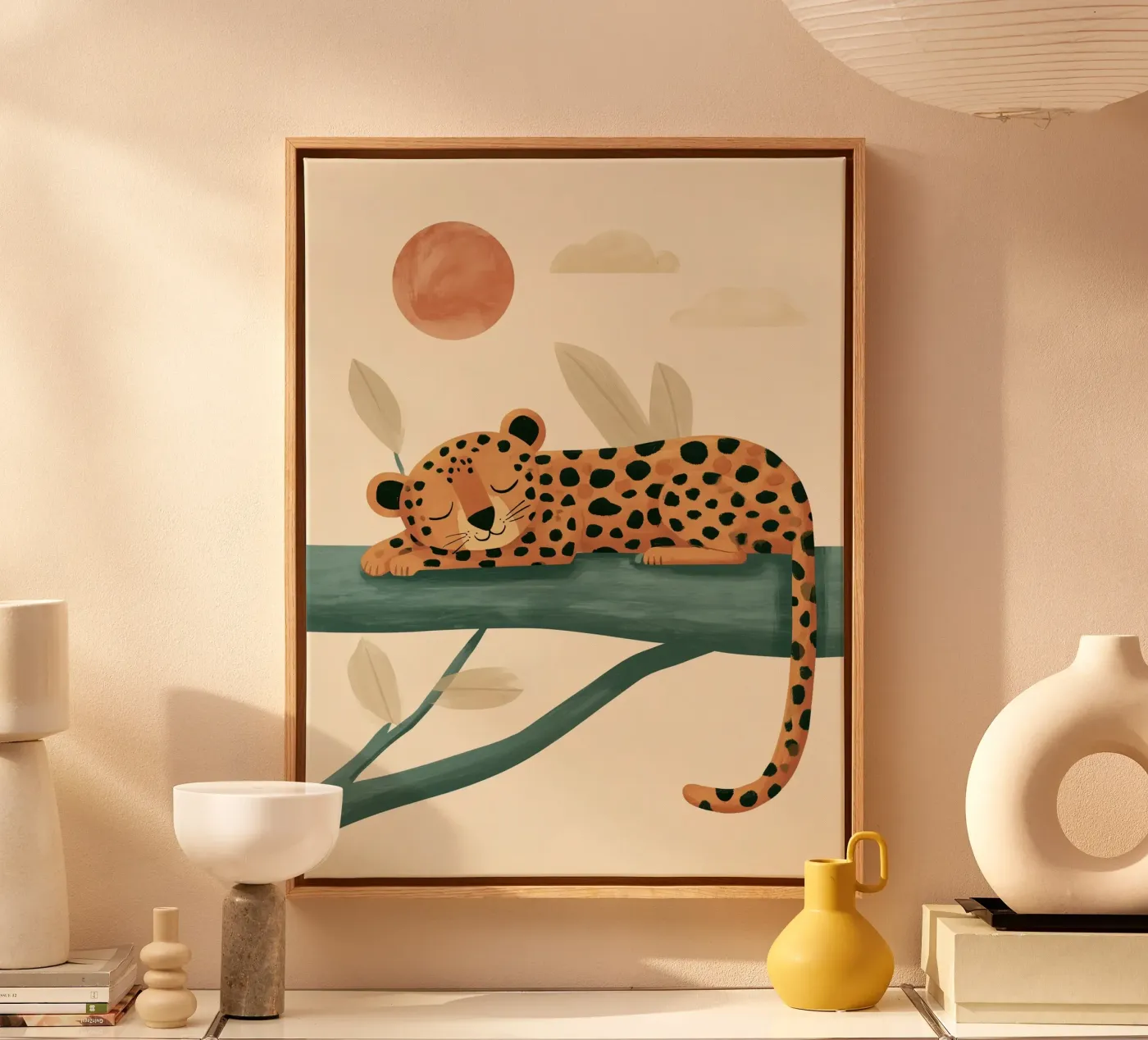 Napping Leopard toile de Lilo