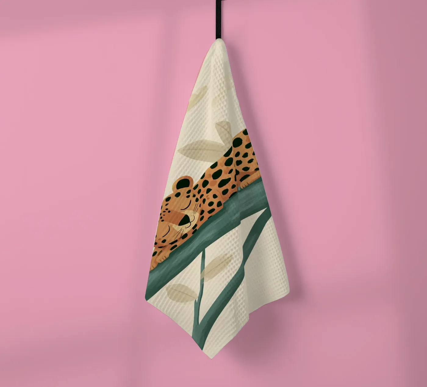 Napping Leopard Geschirrtuch von Lilo
